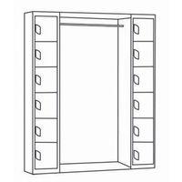 locker archway red door 12 compartments