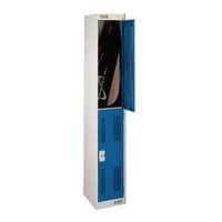 LOCKER PERFORATED TWO DOOR 827X450 - BLUE DOOR