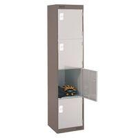 LOCKER FOUR DOOR 397X300X300 - 2 TONE GREY DOOR