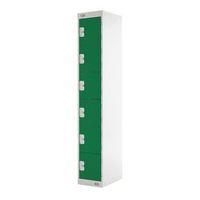 LOCKER SIX DOOR 278X300X450 - GREEN DOOR