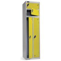 locker two person yellow h1800 x w450 x d450mm