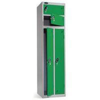 locker two person green h1800 x w450 x d450mm