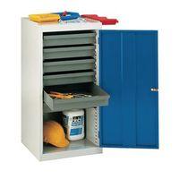 locker tool with 6 drawers blue door