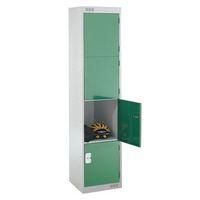 LOCKER FOUR DOOR 397X300X450 - GREEN DOOR