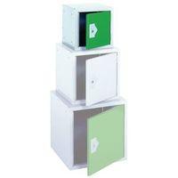 locker 12 sq cube green door 305x305x305 plain