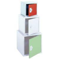 locker 12 sq cube red door 305x305x305 plain