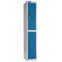 locker with coin retain locks silver body blue door hxwxd 1778 x 305 x ...