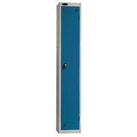 LOCKER ECONOMY RANGE 1 DOOR DEPTH:305MM SILVER/BLUE