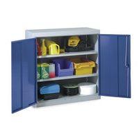 LOCKER TOOL DOUBLE DOOR 984 x 915 x 505mm-GREY & BLUE