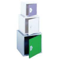 locker perforated cube 457x457x457 green door