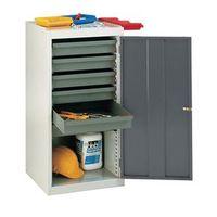 locker tool with 6 drawers dark grey door