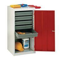 locker tool with 6 drawers red door