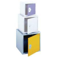 locker 18 cube yellow door 457x457x457 plain