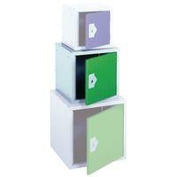 locker 15 sq cube green door 381x381x381 plain