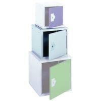 locker 15 sq cube lgrey door 381x381x381 plain