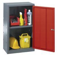 LOCKER TOOL SINGLE DOOR 762 x 457 x 305mm-GREY & RED