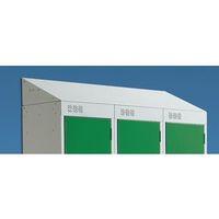 LOCKER SLOPING TOP ONE DOOR 1720X300 - GREEN DOOR