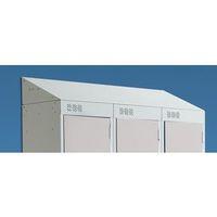 locker sloping top one door 1720x300 lgrey door