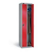 LOCKER - TWIN RED DOORS H:1830 X W:450 X D:450MM