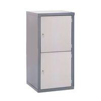 LOCKER-HEAVY DUTY CUBE C/W CAMLOCK/2 CUBE L/GREY DOOR