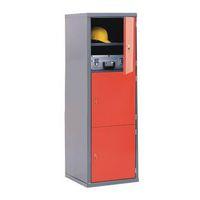 LOCKER-HEAVY DUTY CUBE C/W CAMLOCK-3 CUBE RED DOOR