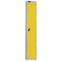 locker with coin retain locks silver body yellow door hxwxd 1778 x 305 ...