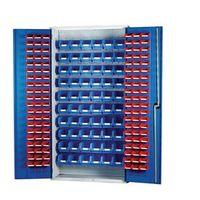 louvred panel cabinet cw 120 x tc1 red and 60 x tc3 blue