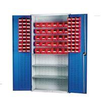 LOUVRED PANEL CABIENT CW 60 X TC2 RED, 30 x TC3 RED AND 3 SHELVES