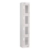 LOCKER VISION PANEL SMALL 4DR L.GREY HXWXD MM: 1800X300X300