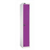 LOCKER 1 DOOR d:305MMWHITE BODY & LILAC DOOR