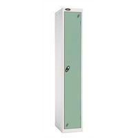 LOCKER 1 DOOR d:457MMWHITE BODY & JADE DOOR