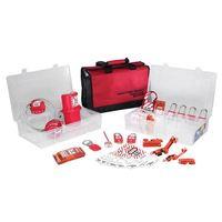 Lockout / Tagout Electrical Group 23-Piece Kit with 410RED Padlocks