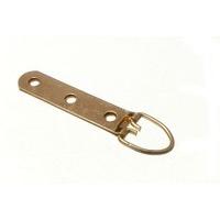 lot of 200 picture strap frame hanger with ring 3 hole eb brass plated ...