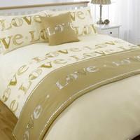 Love Gold Bed in a Bag Single Bed