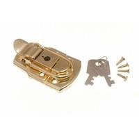 Locking Case Clasp Toggle Fastening Trunk Catch & 2 Keys 72MM 45MM Eb ( pck 10 )