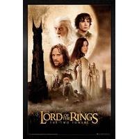 lord of the rings two towers framed poster 945x64cm