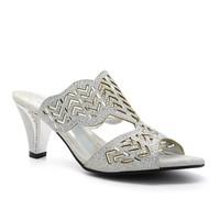 London Footwear Ivana, Womens Kitten Heels Sandals