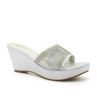 London Footwear Fleurette, Womens Wedge Heel Platform Sandals