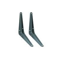 London Bracket Shelf Support 8 Inch X 6 Inch 200MM X 150MM Grey 12 Pair