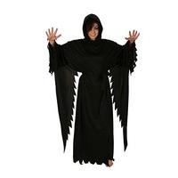 Long Sleeve Satin Robe And Hood - Purple