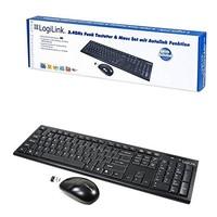LogiLink ID0104 - keyboards (RF Wireless, Black, USB, Battery, 5 - 40 °C, 530 x 48 x 145 mm)