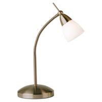 Low Energy Halogen Touch Dimmable Antique Brass Desk Lamp
