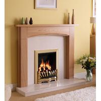 logan timber fireplace package with electric fire