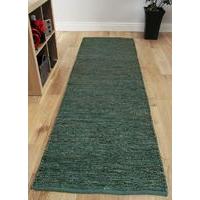 long green jute hall runner rug 66x200