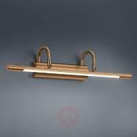 lorena led picture wall light antique brass