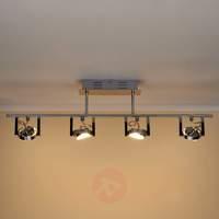 Long Joko LED ceiling lamp in chrome