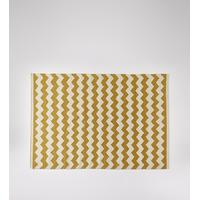 lombard hand woven rug in golden chevron