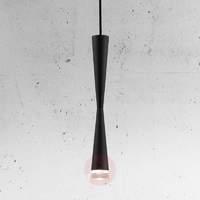 loong special led hanging light in black