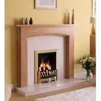 logan wooden fireplace package with lexus electric fire