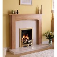 Logan Wooden Fireplace Package with Avantgarde Gas Fire